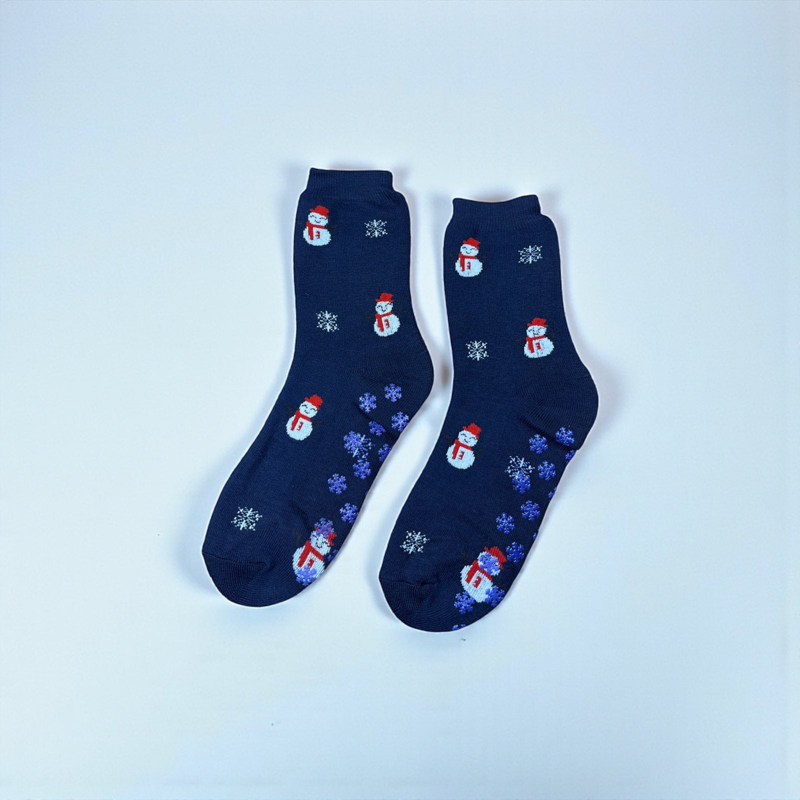 Ανδρικές Μπλε κάλτσες χιονάνθρωπος