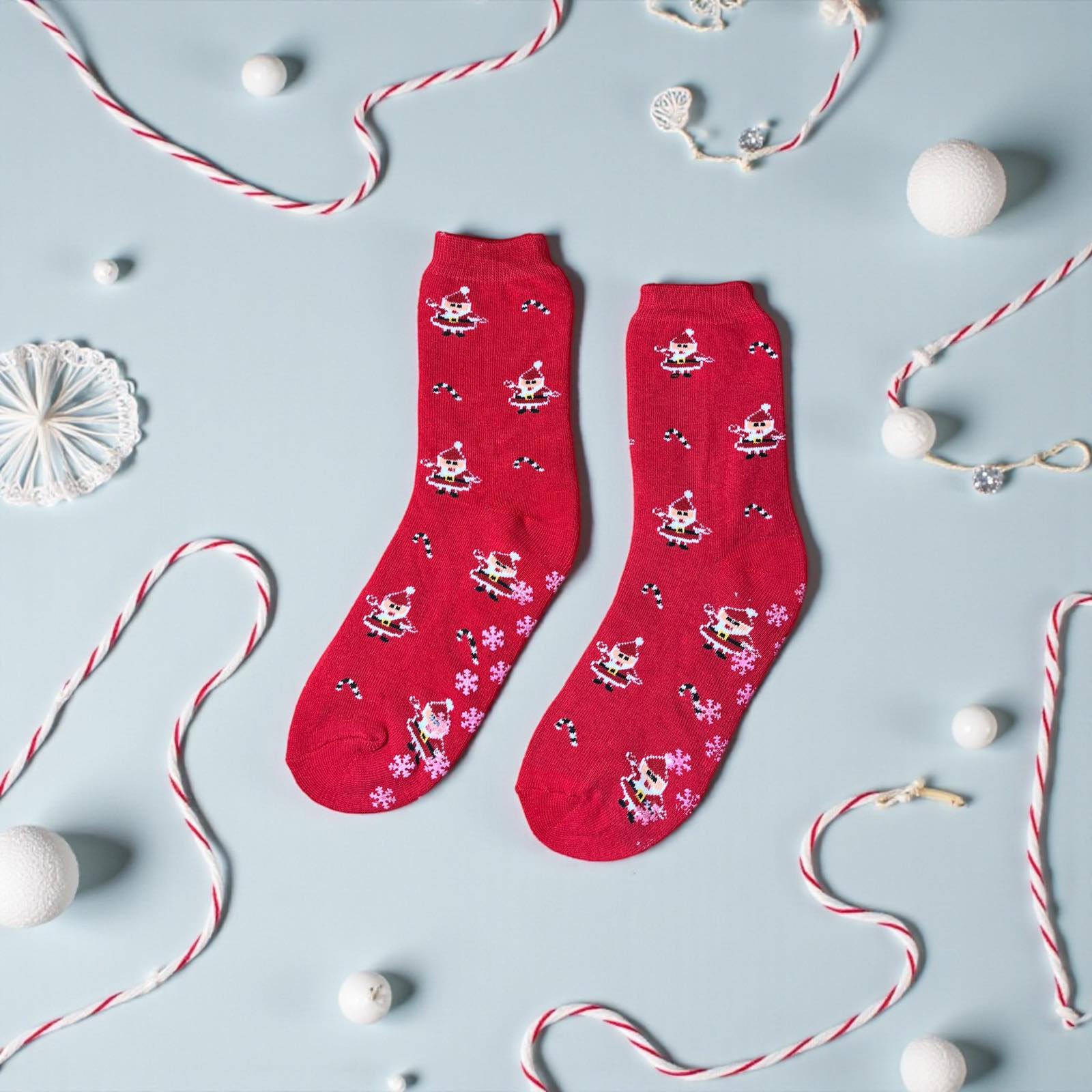 Ανδρικές Κόκκινες κάλτσες Santa Klaus