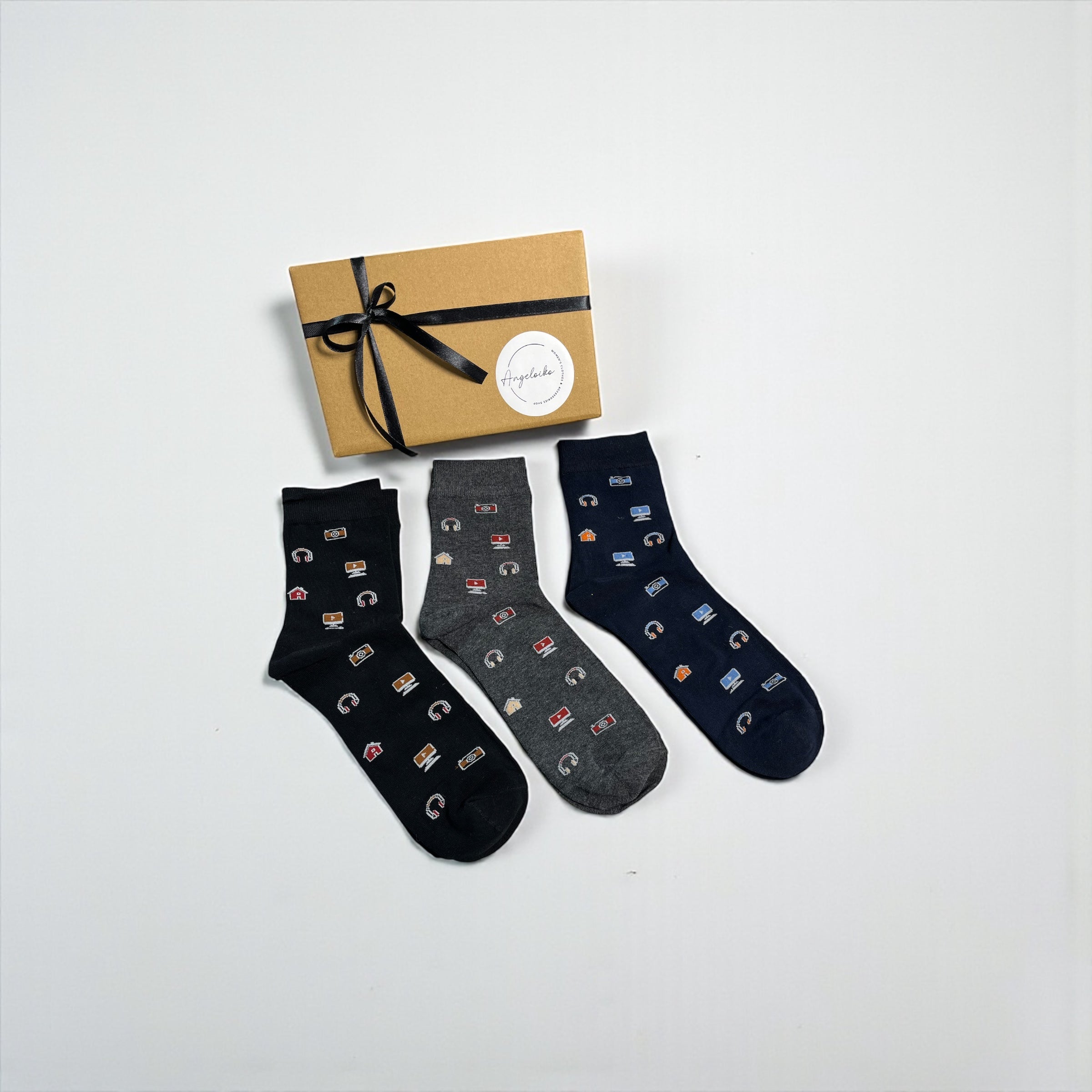Men’s Socks Gift box κάλτσες με Fun Tech