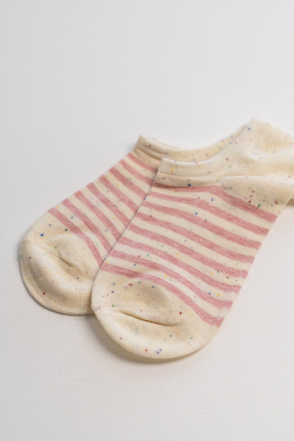 Speckled Stripes | Μπεζ με ροζ