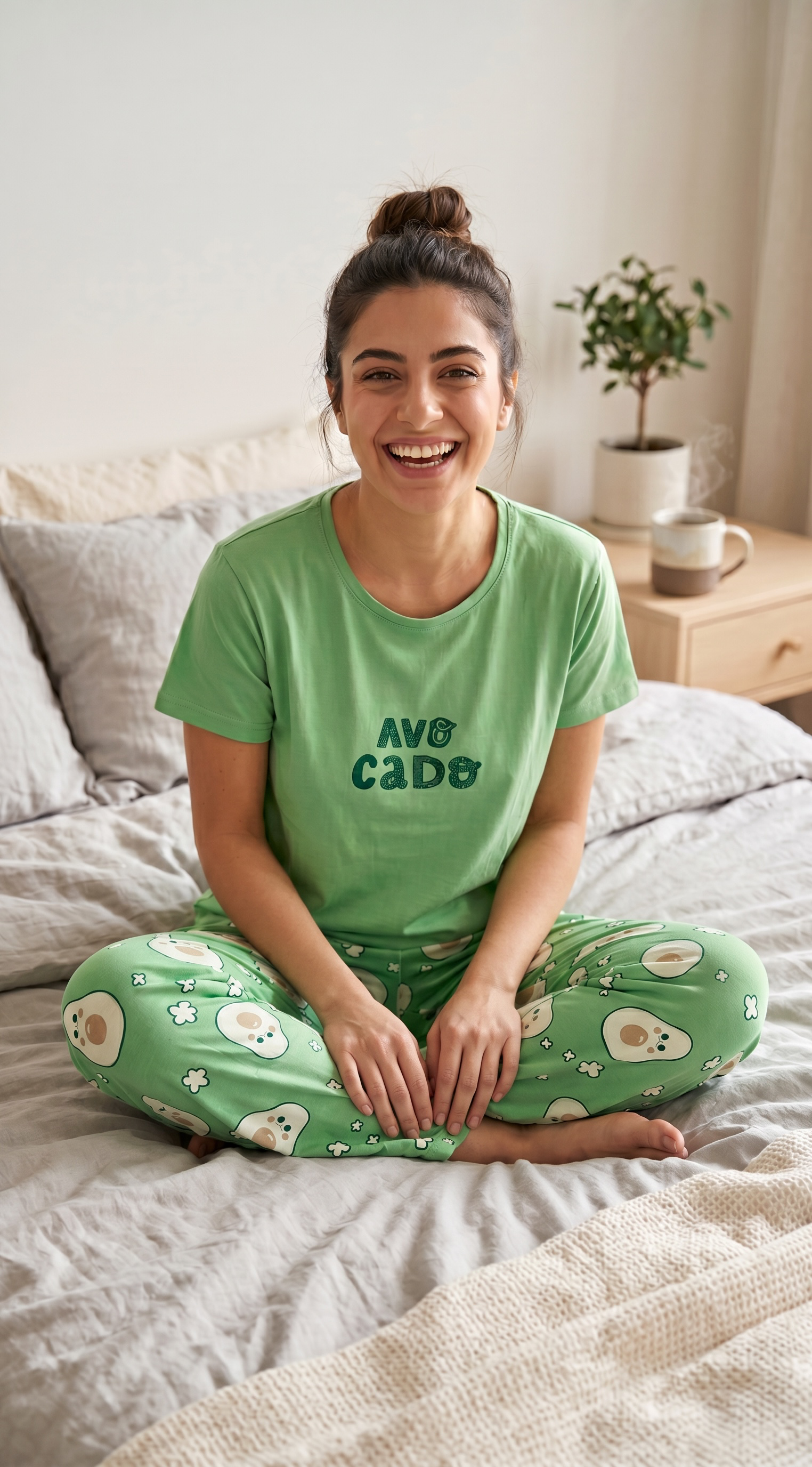 Πιτζάμα με Print Avocado