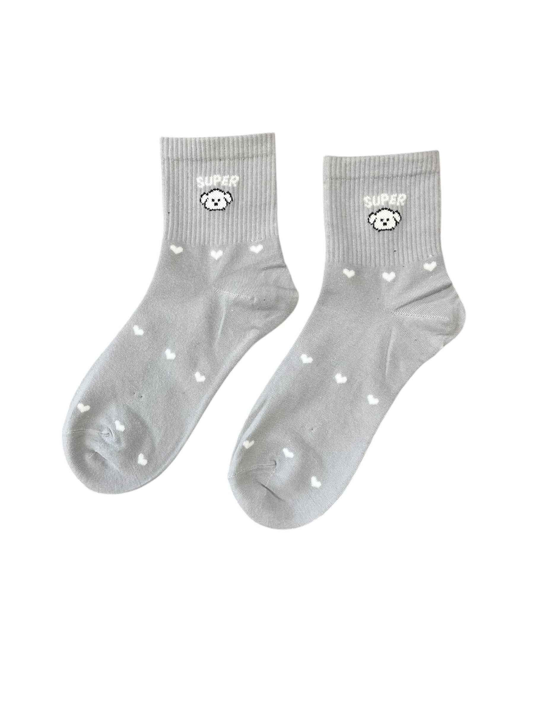 Κάλτσες Super με καρδιές