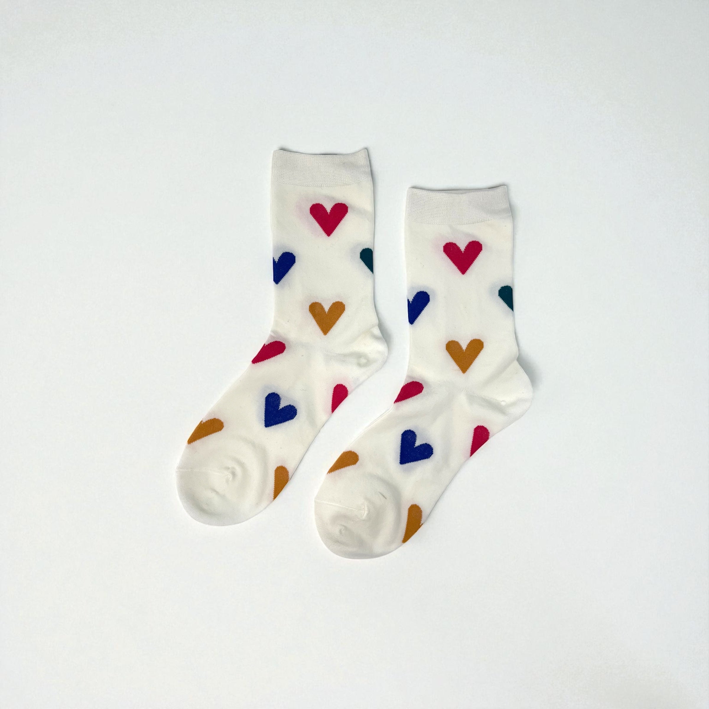 Κάλτσες με Πολύχρωμες Καρδιές