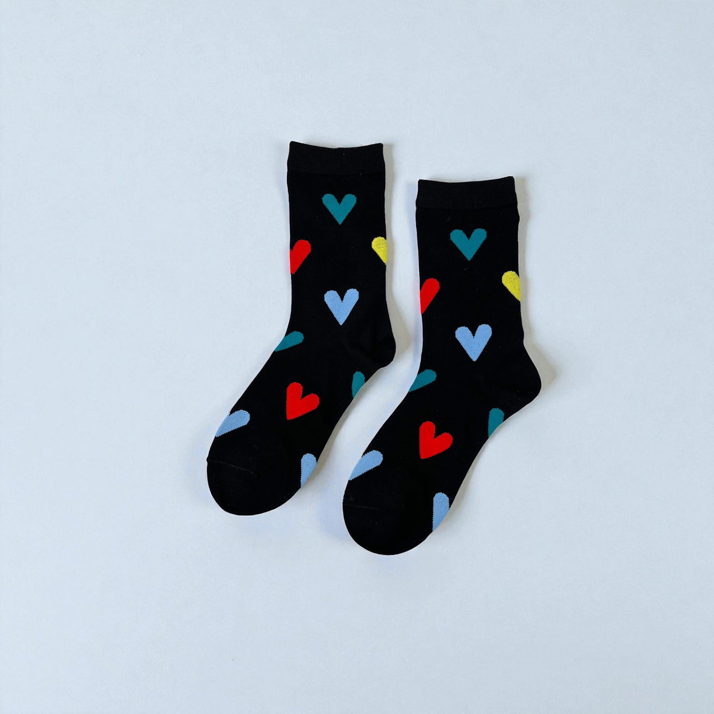 Κάλτσες με Πολύχρωμες Καρδιές