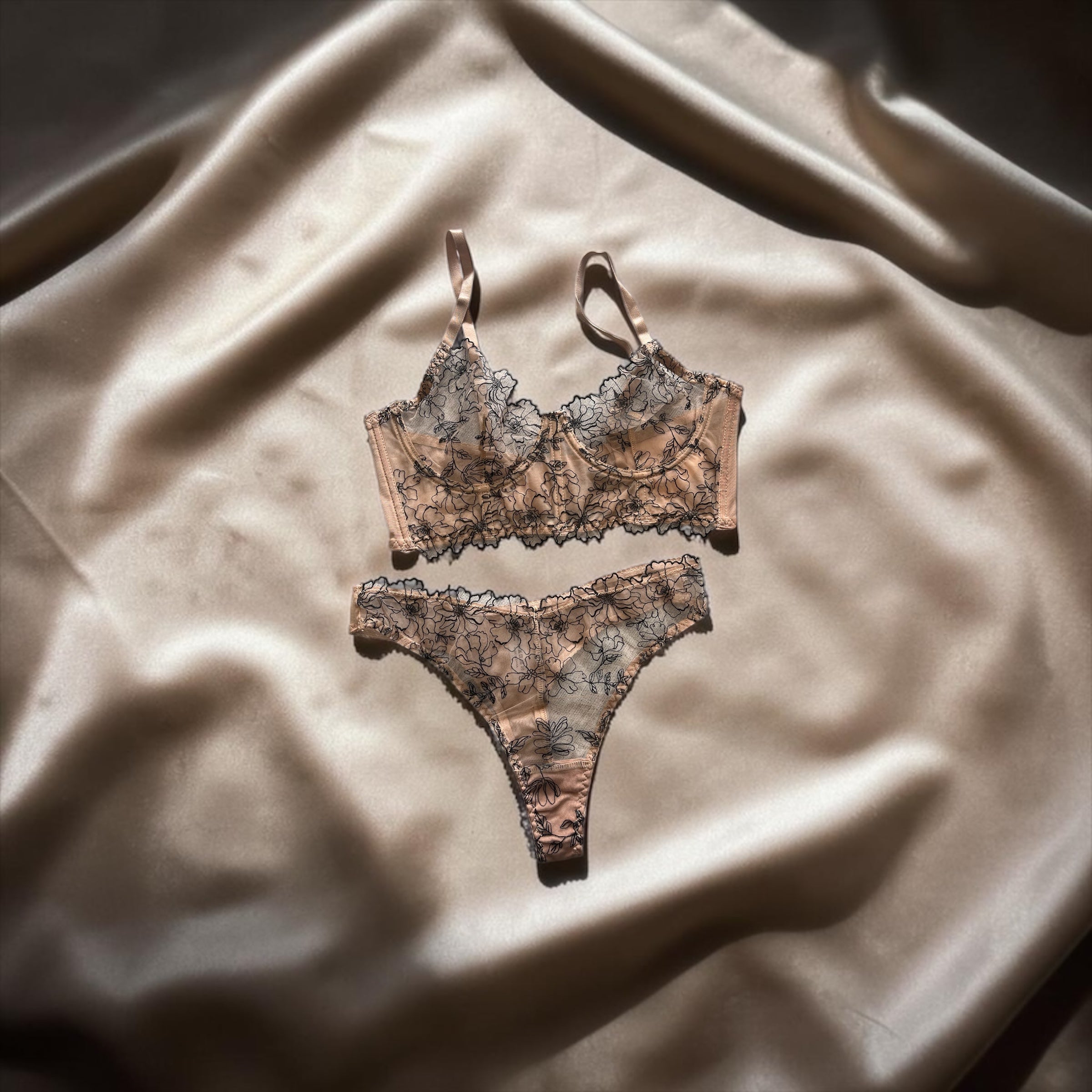 Floral Lace Lingerie Set