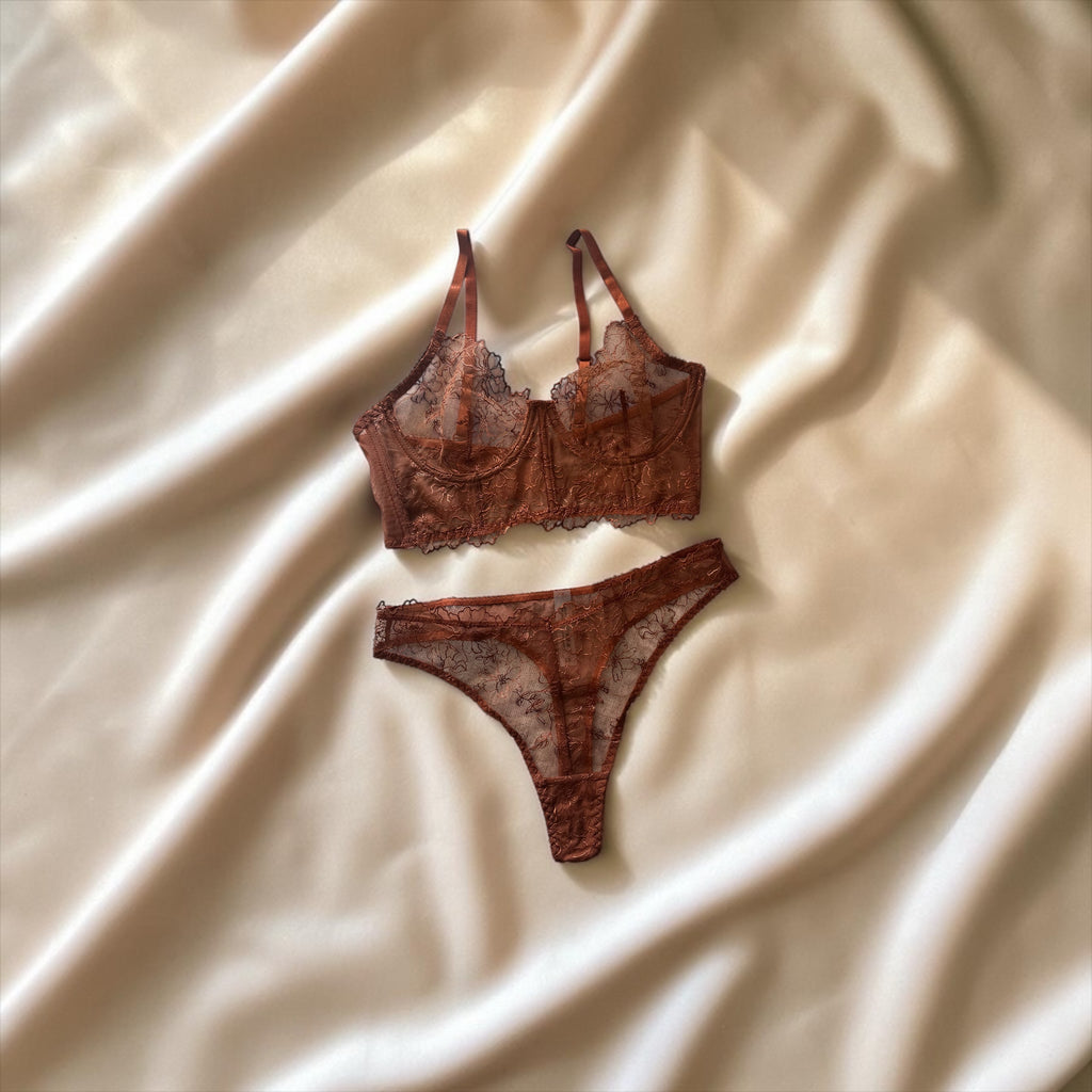 Floral Lace Lingerie Set