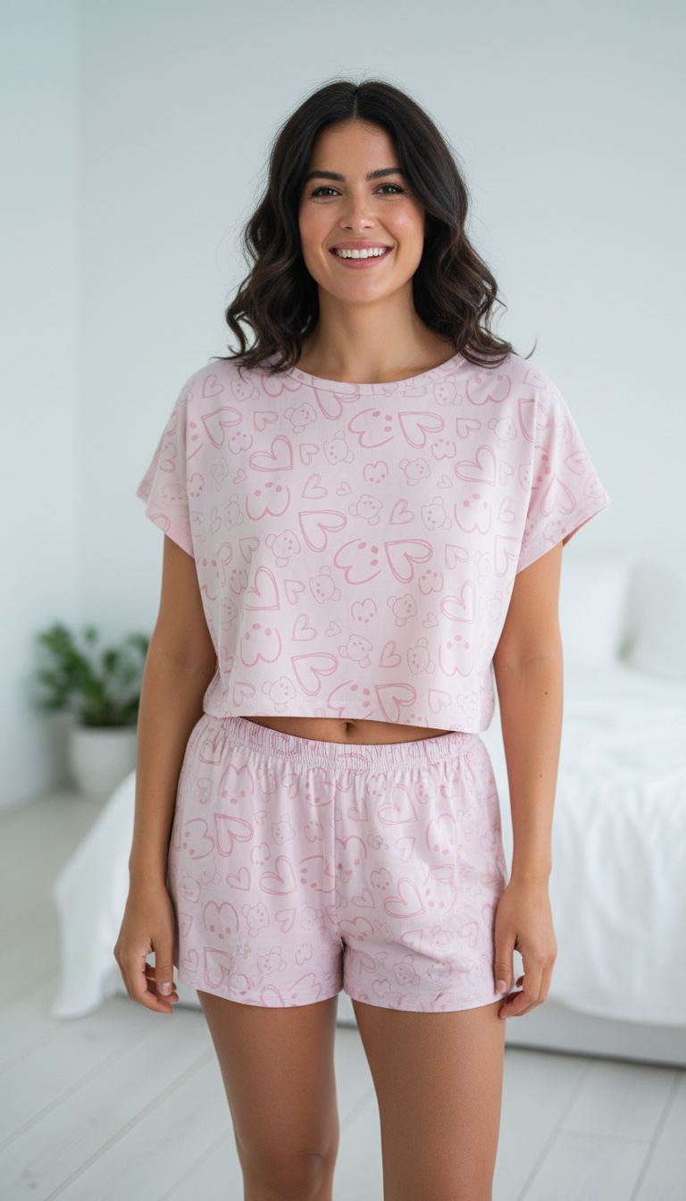 Lovelle Pink – Shorts Set