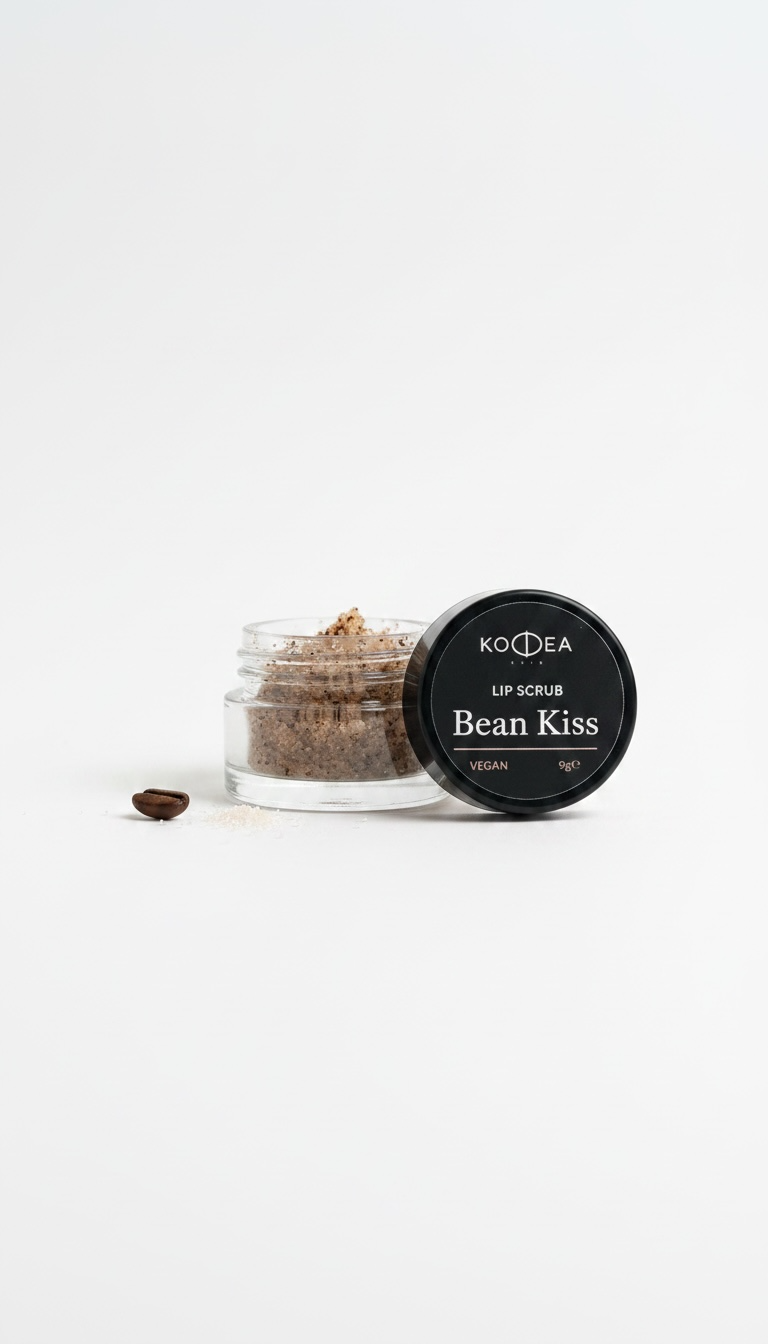 Bean Kiss | Lip Scrub- με Κόκκους Καφέ & Βούτυρο Καριτέ