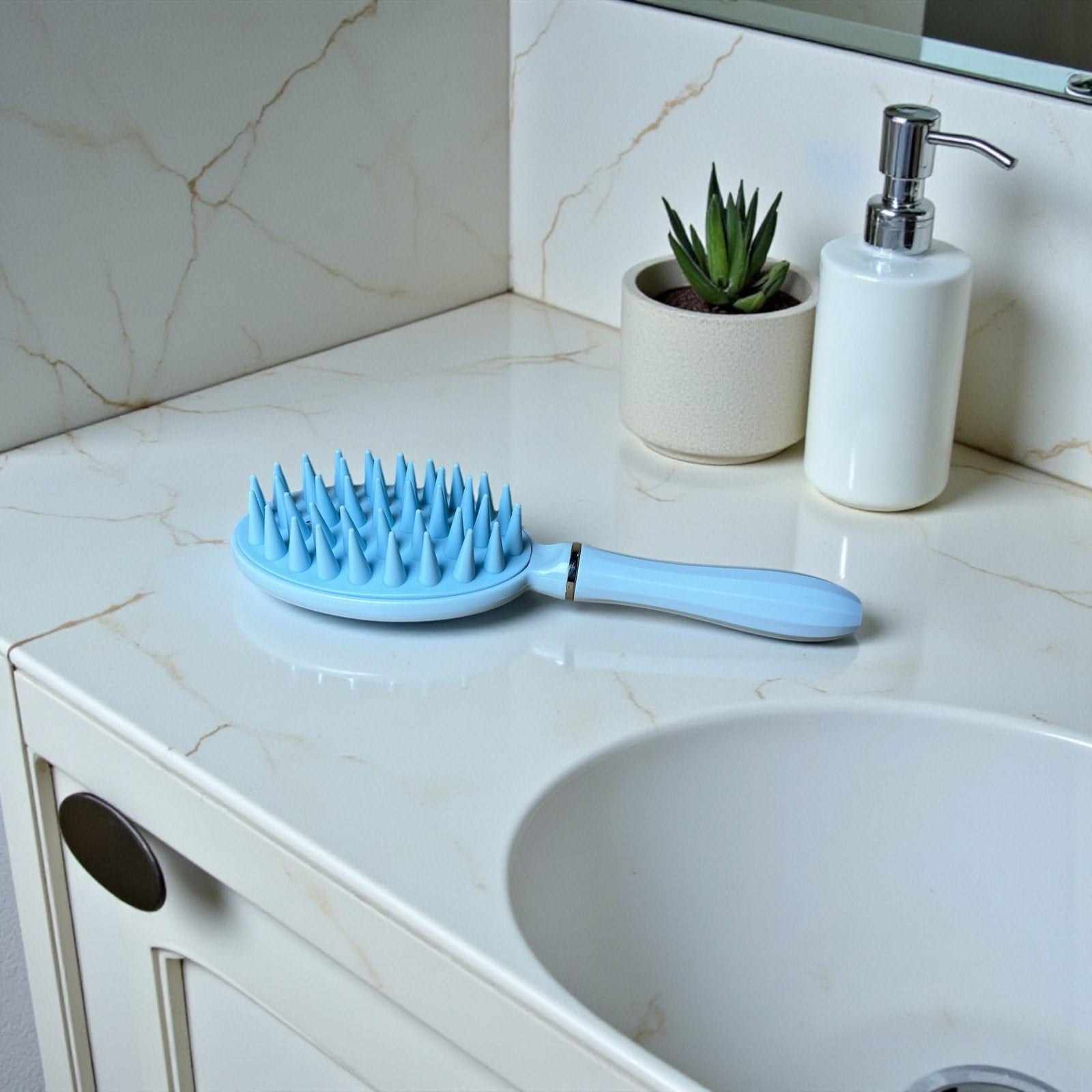 Βούρτσα Μασάζ Κεφαλιού Light Blue
